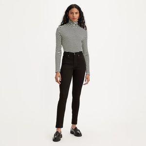 LEVIS 721 HIGH RISE SKINNY in soft black